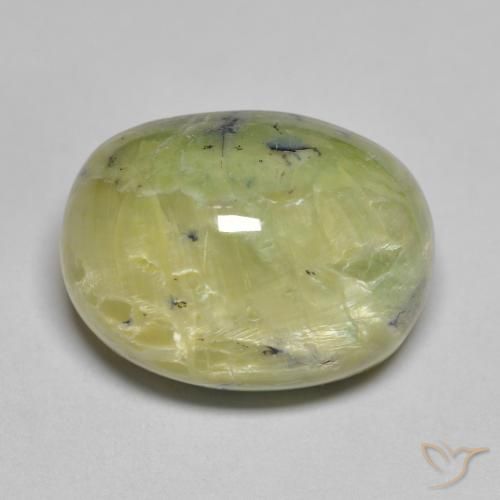 16.50ct Натуральный Желтовато-зеленый Опал, Овал, Непрозрачный