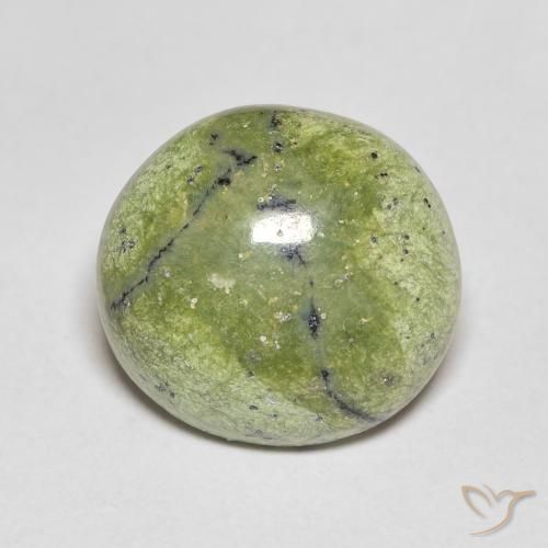4.64ct Натуральный Желтовато-зеленый Опал, Овал, Непрозрачный