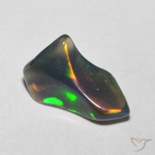 0.63ct Натуральный Многоцветный Опал, причудливая, Полупрозрачный