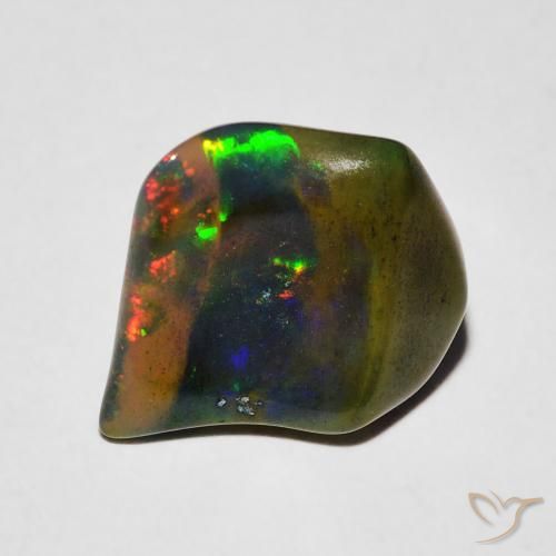 2.25ct Натуральный Многоцветный Опал, причудливая, Полупрозрачный