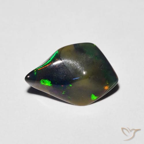 0.91ct Натуральный Многоцветный Опал, причудливая, Полупрозрачный