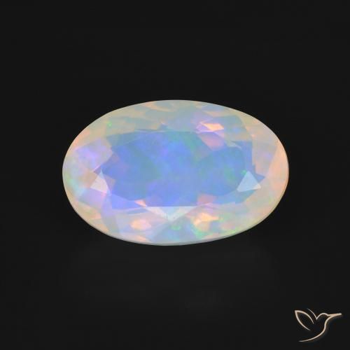 3.34ct Натуральный Многоцветный Опал, Овал, Прозрачный