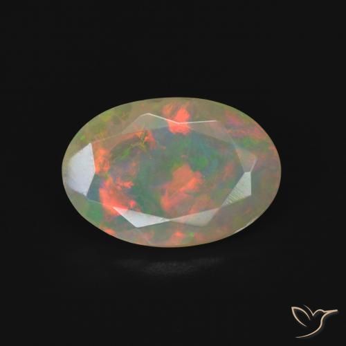 1.73ct Натуральный Многоцветный Опал, Овал, Прозрачный