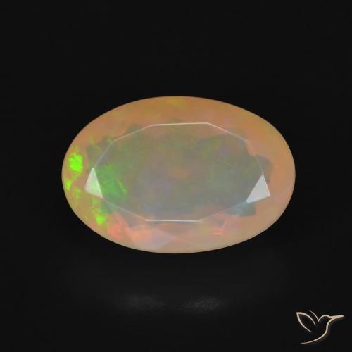 3.78ct Натуральный Многоцветный Опал, Овал, Прозрачный