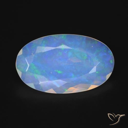 5.88ct Натуральный Многоцветный Опал, Овал, Прозрачный