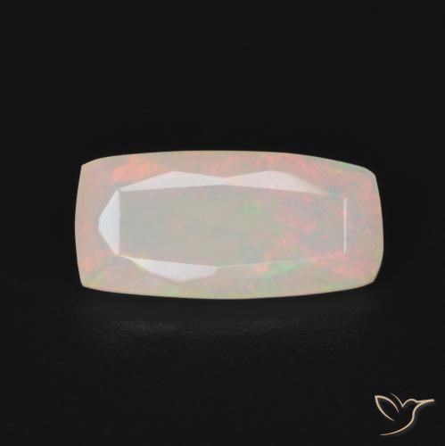 1.25ct Натуральный Многоцветный Опал, Подушка, Прозрачный