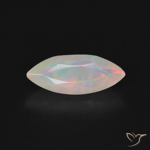 0.70ct Натуральный Многоцветный Опал, Маркиза, Прозрачный