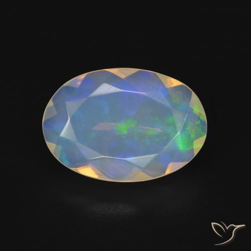 2.05ct Натуральный Многоцветный Опал, Овал, Прозрачный