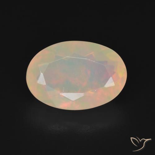 2.89ct Натуральный Многоцветный Опал, Овал, Прозрачный