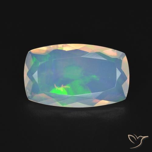 2.67ct Натуральный Многоцветный Опал, Подушка, Прозрачный