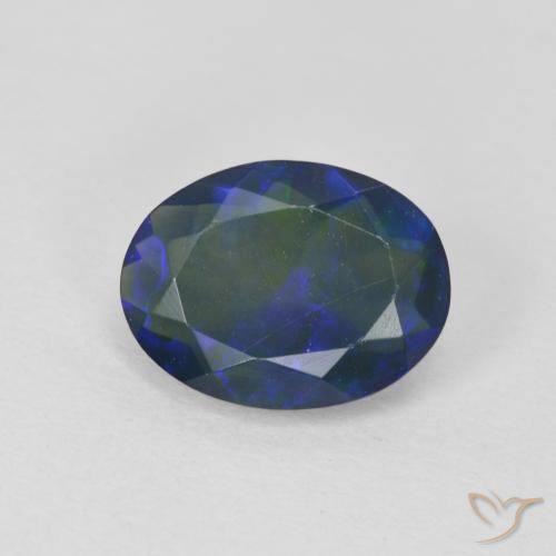 1.35ct Натуральный Многоцветный Опал, Овал, Прозрачный
