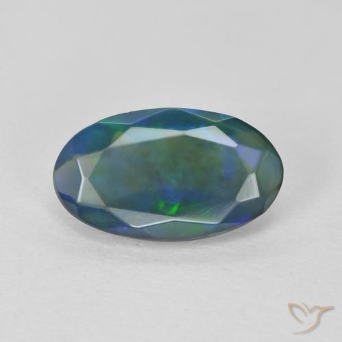 1.12ct Натуральный Многоцветный Опал, Овал, Прозрачный