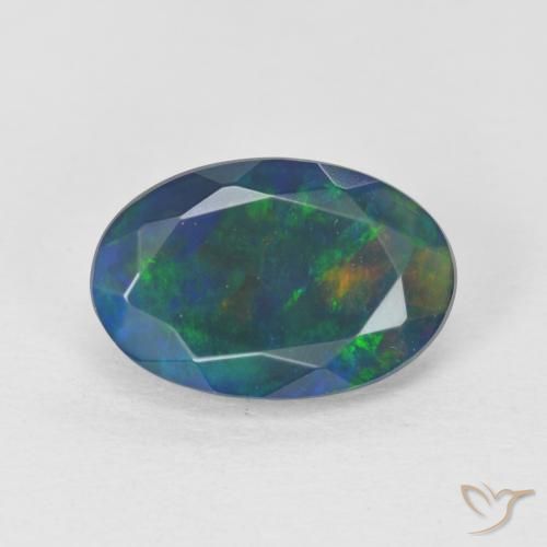 1.32ct Натуральный Многоцветный Опал, Овал, Прозрачный