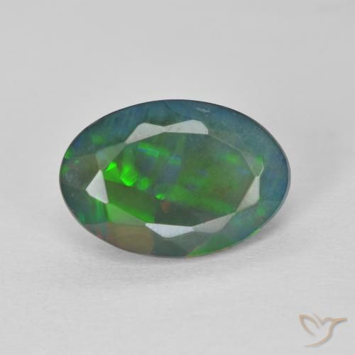 2.05ct Натуральный Многоцветный Опал, Овал, Полупрозрачный