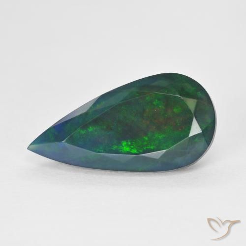 3.48ct Натуральный Многоцветный Опал, Форма груши, Полупрозрачный