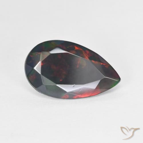 2.20ct Натуральный Многоцветный Опал, Форма груши, Полупрозрачный