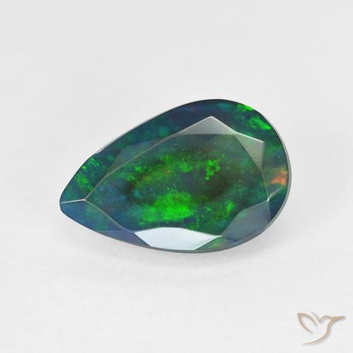 1.90ct Натуральный Многоцветный Опал, Форма груши, Полупрозрачный
