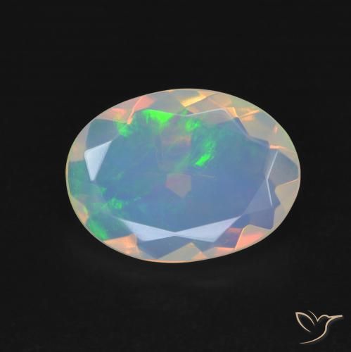 2.05ct Натуральный Многоцветный Опал, Овал, Прозрачный