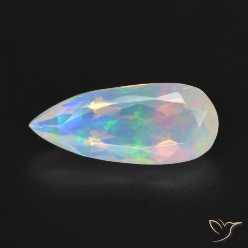 2.64ct Натуральный Многоцветный Опал, Форма груши, Прозрачный