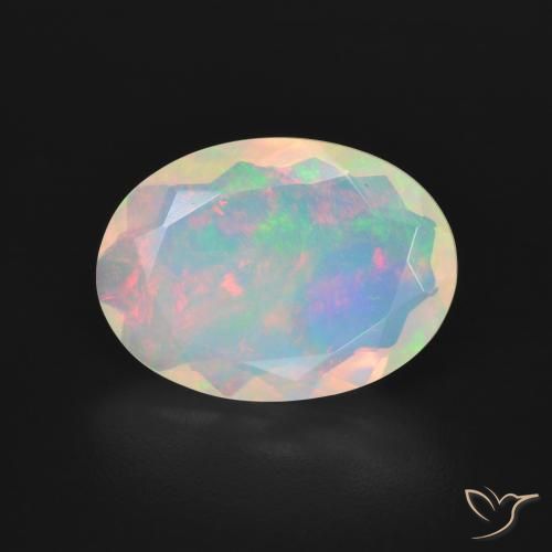 2.94ct Натуральный Многоцветный Опал, Овал, Прозрачный