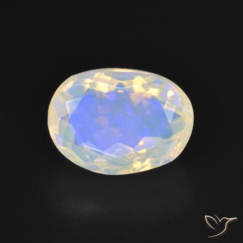 2.35ct Натуральный Голубовато-белый Опал, Овал, Прозрачный