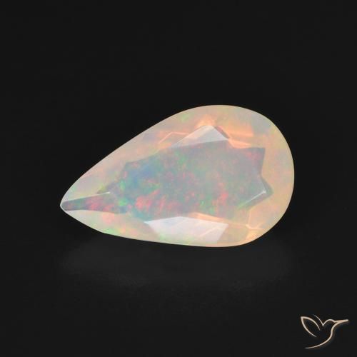 1.50ct Натуральный Многоцветный Опал, Форма груши, Прозрачный
