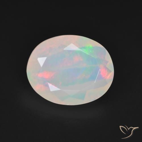 2.64ct Натуральный Многоцветный Опал, Овал, Прозрачный