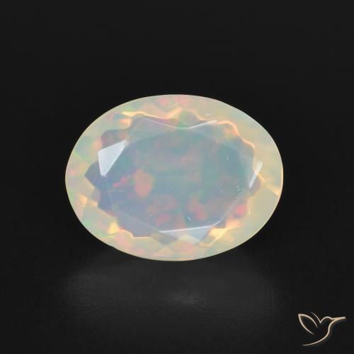 1.67ct Натуральный Многоцветный Опал, Овал, Прозрачный