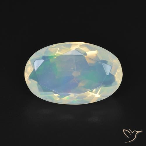 2.86ct Натуральный Голубовато-белый Опал, Овал, Прозрачный