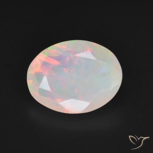1.85ct Натуральный Многоцветный Опал, Овал, Полупрозрачный