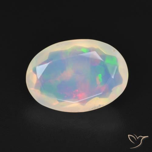 1.96ct Натуральный Многоцветный Опал, Овал, Прозрачный