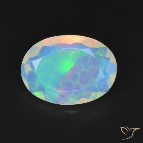 2.03ct Натуральный Многоцветный Опал, Овал, Прозрачный