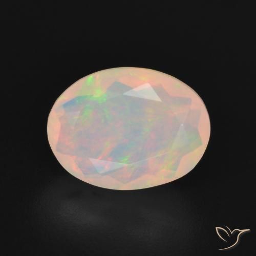 1.78ct Натуральный Многоцветный Опал, Овал, Прозрачный