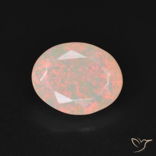 1.89ct Натуральный Многоцветный Опал, Овал, Полупрозрачный