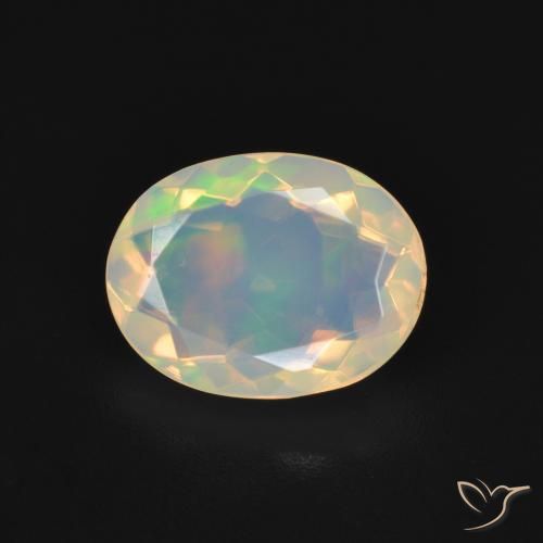 1.72ct Натуральный Многоцветный Опал, Овал, Прозрачный