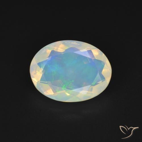 1.48ct Натуральный Многоцветный Опал, Овал, Прозрачный