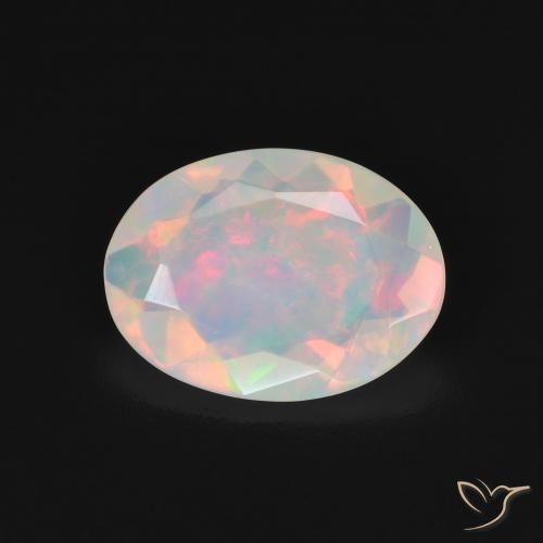 1.86ct Натуральный Многоцветный Опал, Овал, Прозрачный