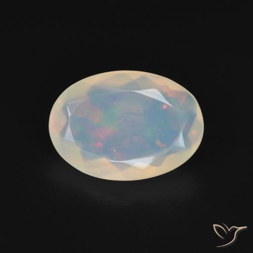 1.82ct Натуральный Многоцветный Опал, Овал, Прозрачный