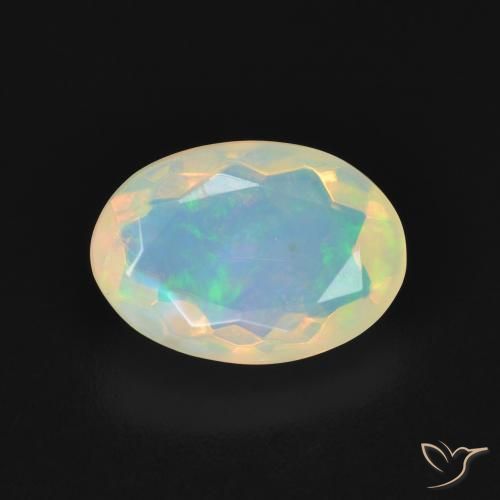 1.87ct Натуральный Многоцветный Опал, Овал, Прозрачный
