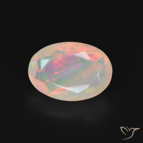 1.54ct Натуральный Многоцветный Опал, Овал, Прозрачный