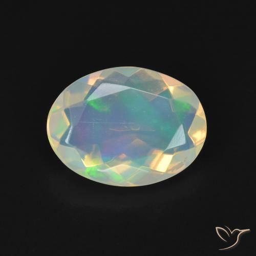 1.70ct Натуральный Многоцветный Опал, Овал, Прозрачный