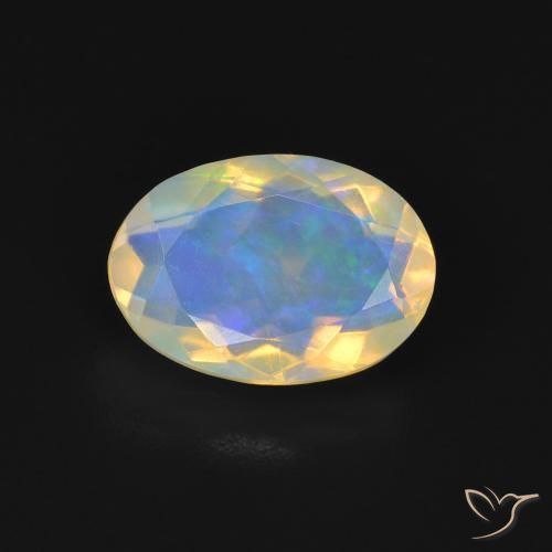 1.47ct Натуральный Многоцветный Опал, Овал, Прозрачный
