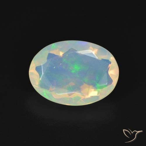 1.61ct Натуральный Многоцветный Опал, Овал, Прозрачный