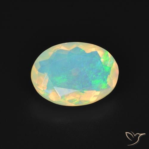 1.46ct Натуральный Многоцветный Опал, Овал, Прозрачный