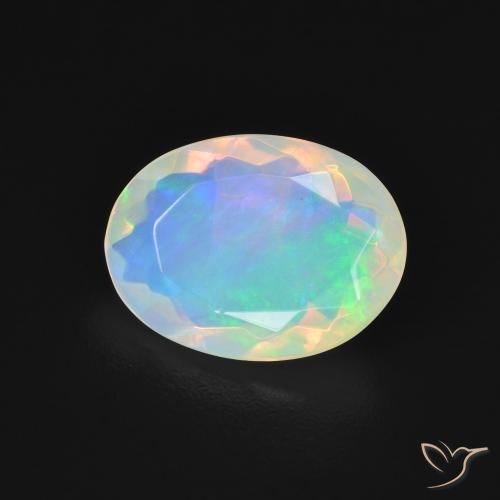 1.70ct Натуральный Многоцветный Опал, Овал, Прозрачный