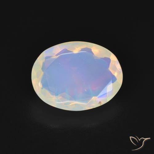 1.68ct Натуральный Многоцветный Опал, Овал, Прозрачный