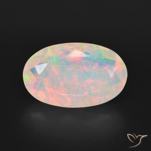 3.57ct Натуральный Многоцветный Опал, Овал, Прозрачный
