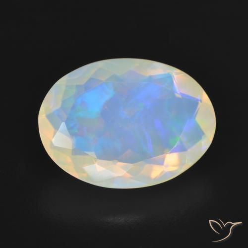 3.54ct Натуральный Многоцветный Опал, Овал, Прозрачный