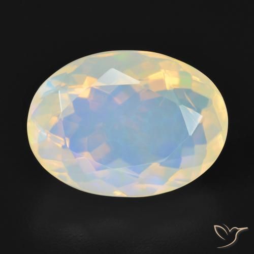 4.69ct Натуральный Многоцветный Опал, Овал, Прозрачный