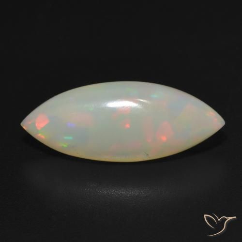 3.05ct Натуральный Многоцветный Опал, Маркиза, Полупрозрачный